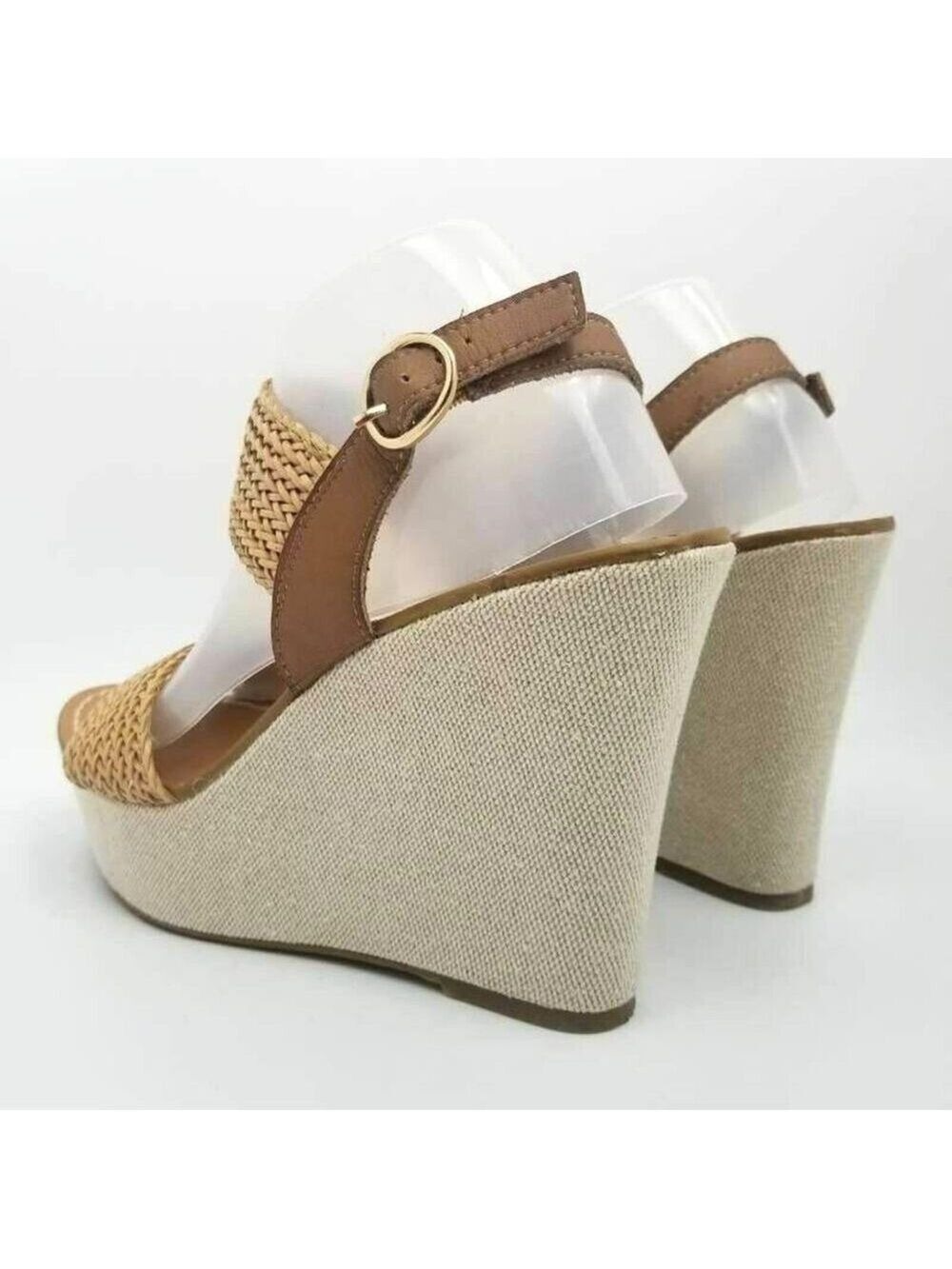 Steve Madden Engel Womens Woven Slingback Platform Wedge Heel Sandal Size 9.5 M - Picture 12 of 12